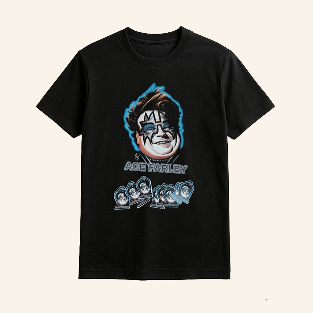 Ace Frehley Kiss Legend Heads T-Shirt Funny Fat Ace Frehley Shirt Gifts For Rock Lovers