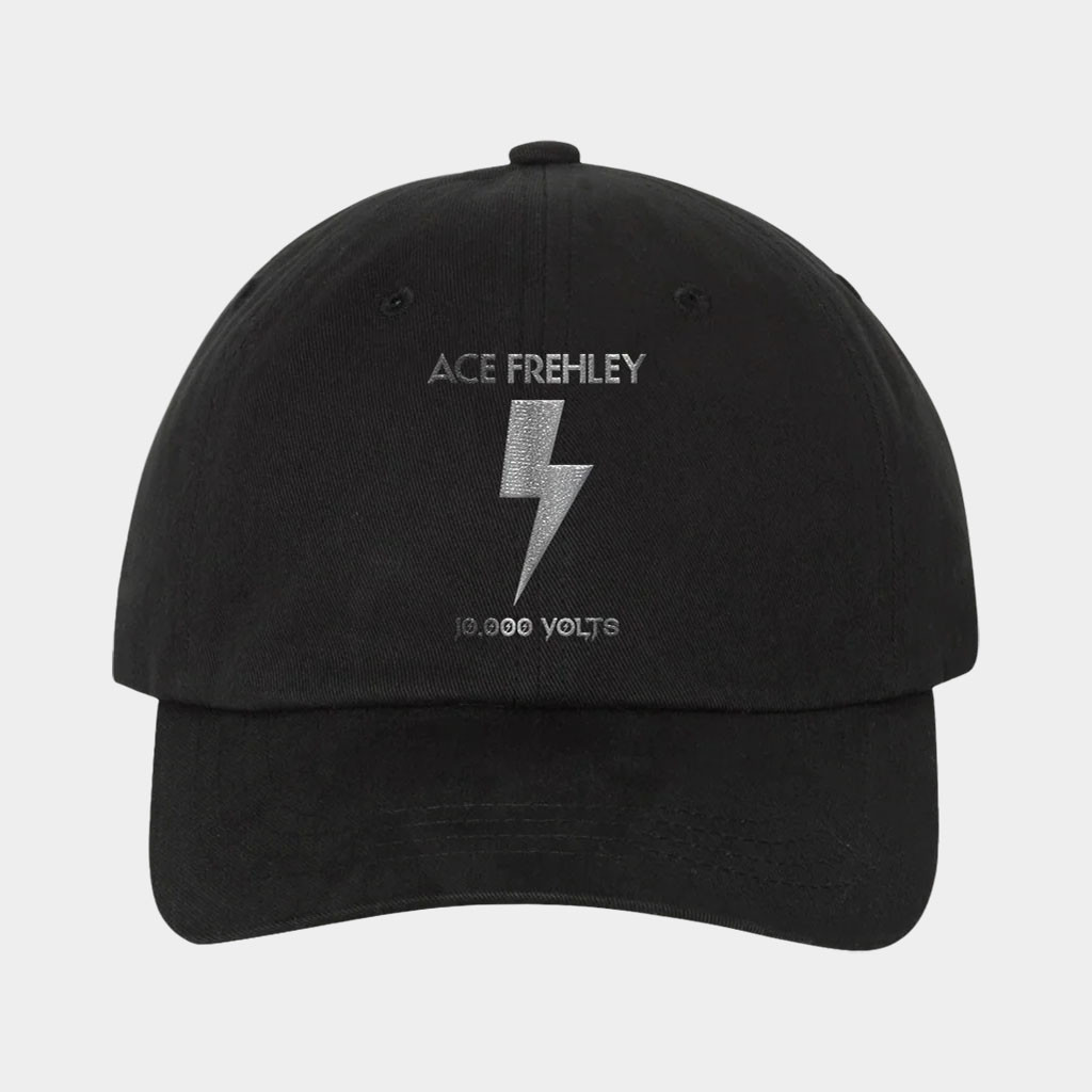 Ace Frehley Merch 10 000 Volts Dad Hat Embroidered Ace Frehley Cap Presents For Music Lovers