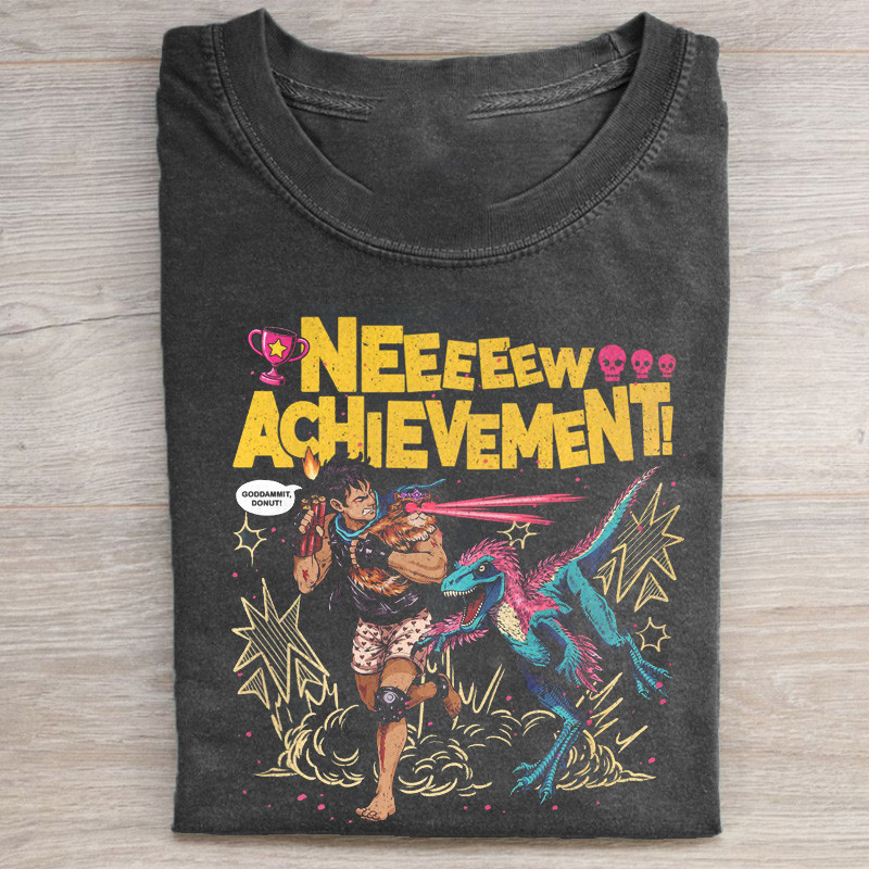 Achievement T-Shirt Dino Laser Gaming Merchandise Gift For Men