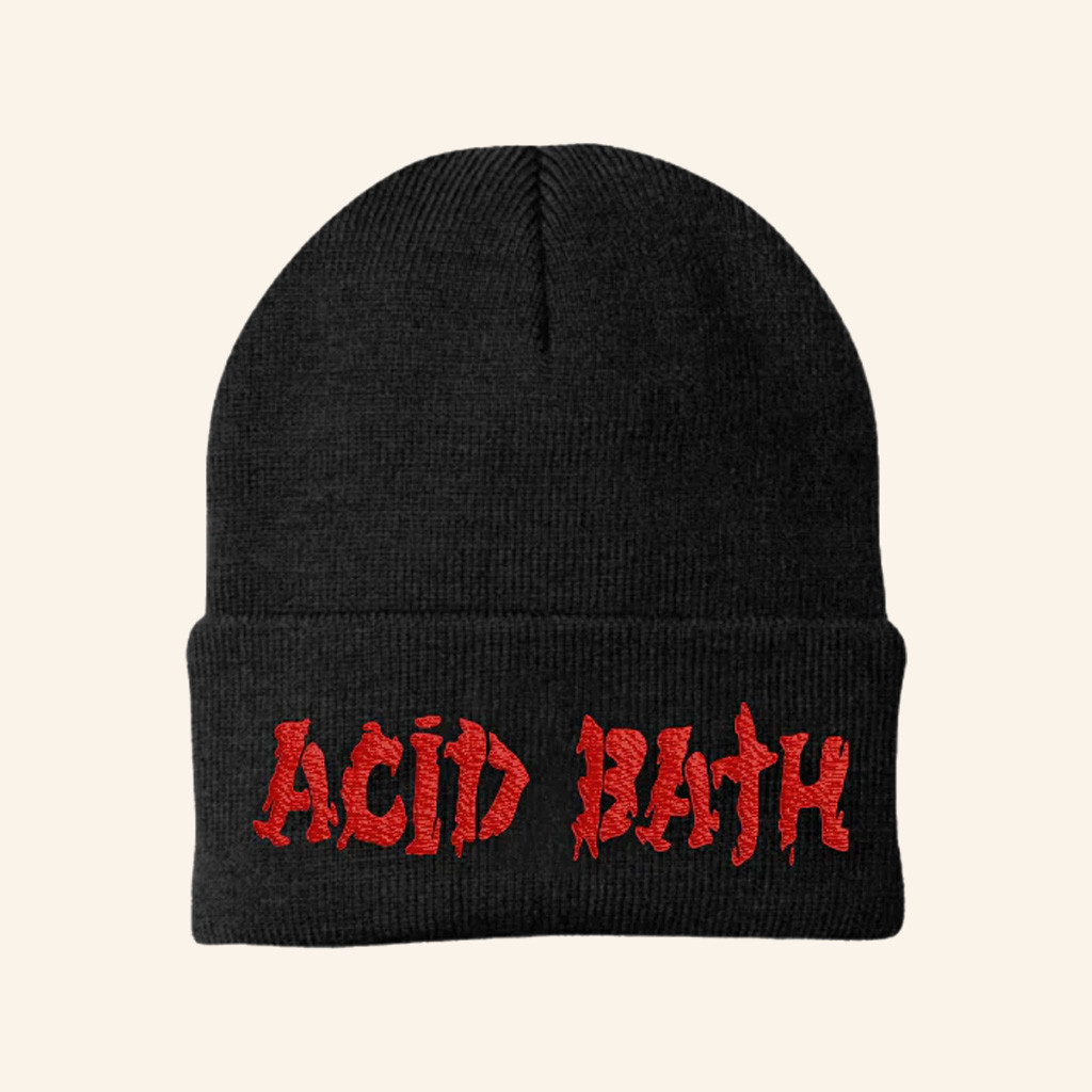 Acid Bath Merch Acid Bath Logo Beanie Gifts Ideas For Music Lovers