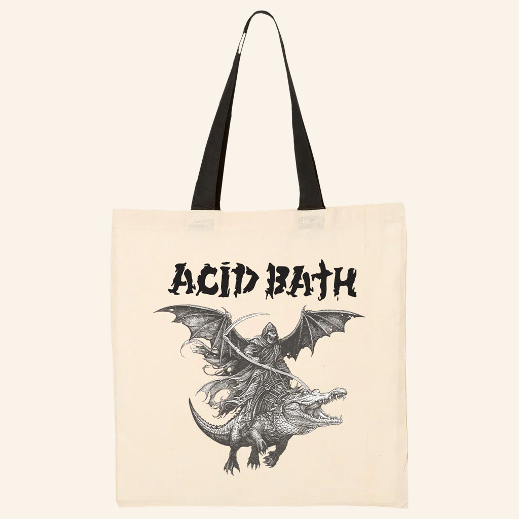 Acid Bath Merch Alligator Reaper Tote Bag Presents For Music Lovers