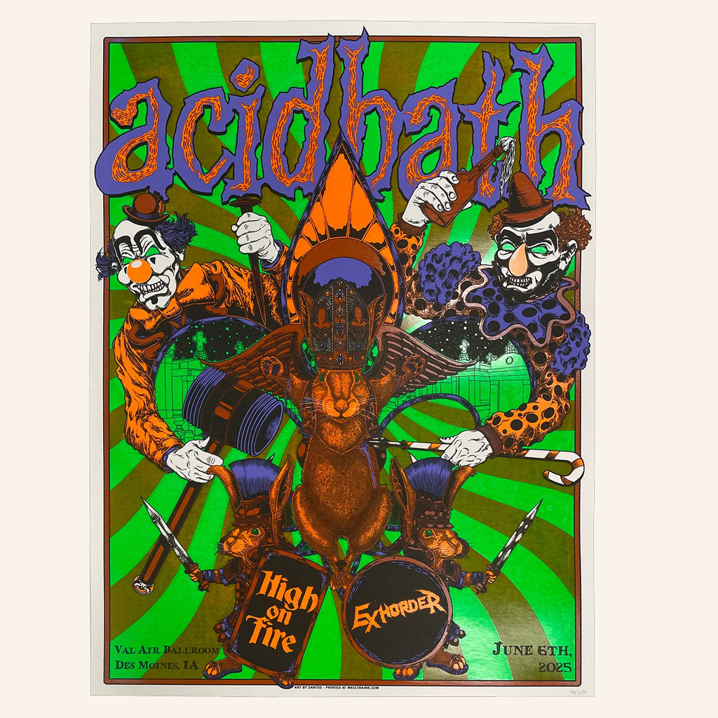 Acid Bath Merch Rabbit Poster High On Fire Poster Wall Decor Gifts For Music Lovers