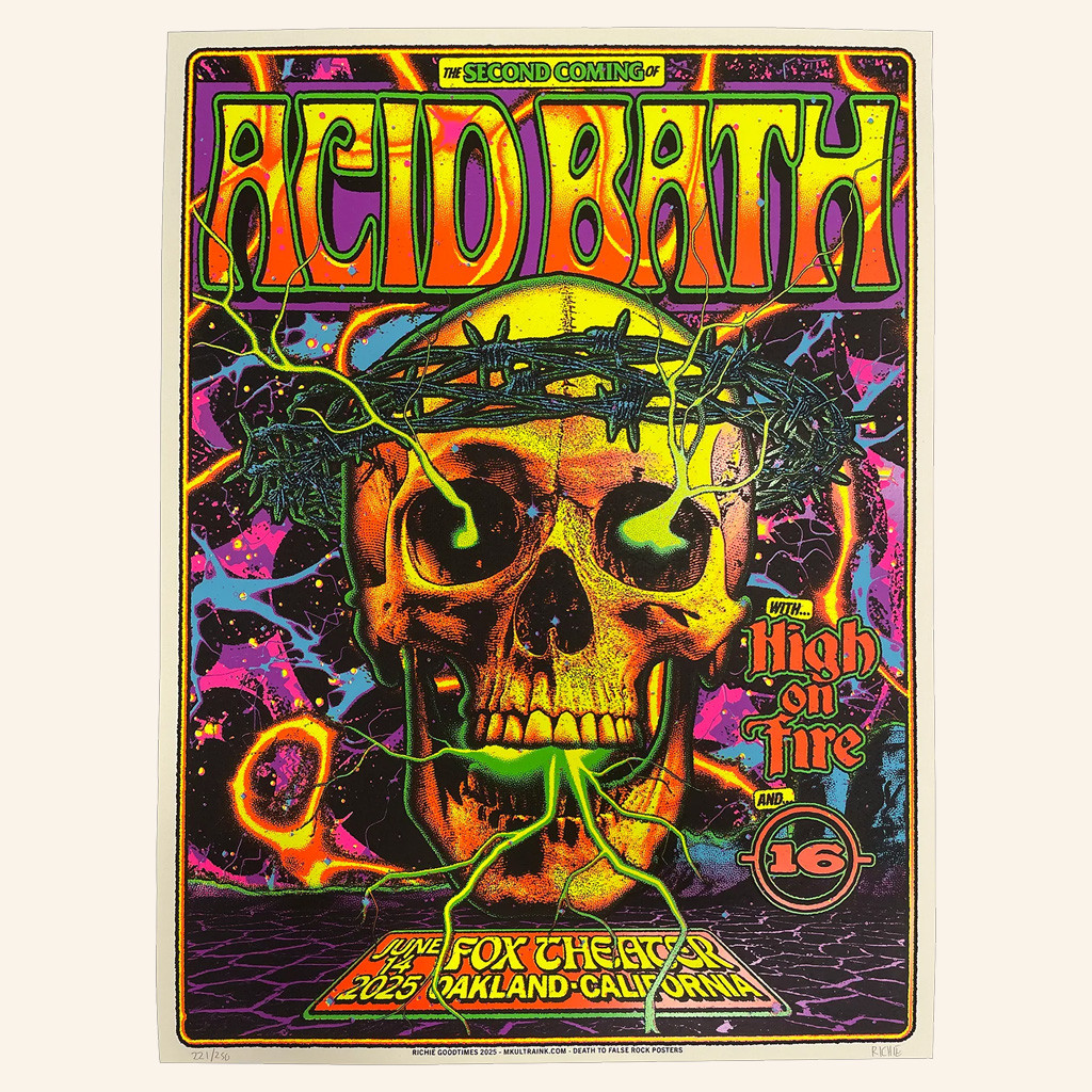 Acid Bath Merch Second Coming Poster Home Decor Presents For Music Lovers