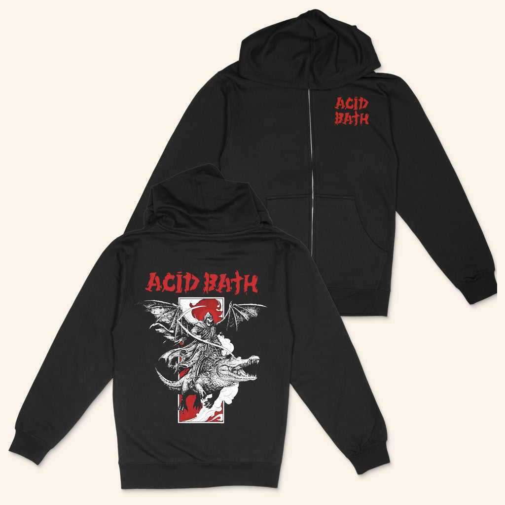 Acid Bath Official Merch Alligator Zip Up Hoodie Presents For Him Acid Bath Official Merch Alligator Zip Up Hoodie Presents For Him