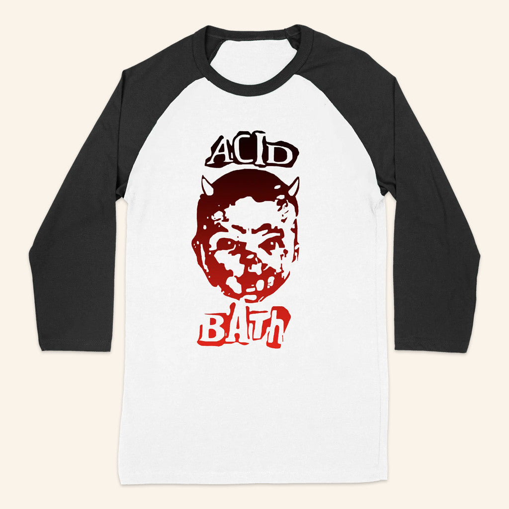 Acid Bath Official Merch Devil Baby Baseball T-Shirt Gifts For Him