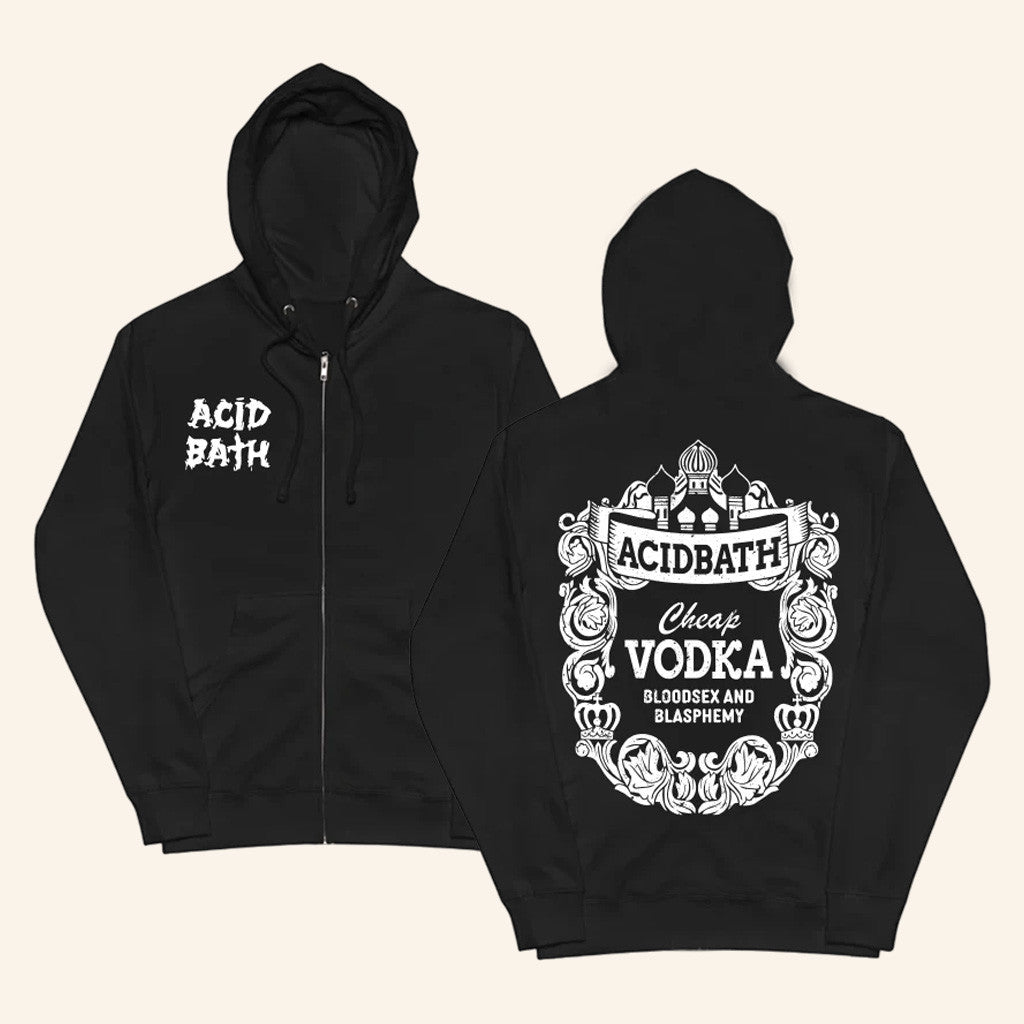 Acid Bath Official Merch Vodka Zip Up Hoodie Best Gifts For Dad