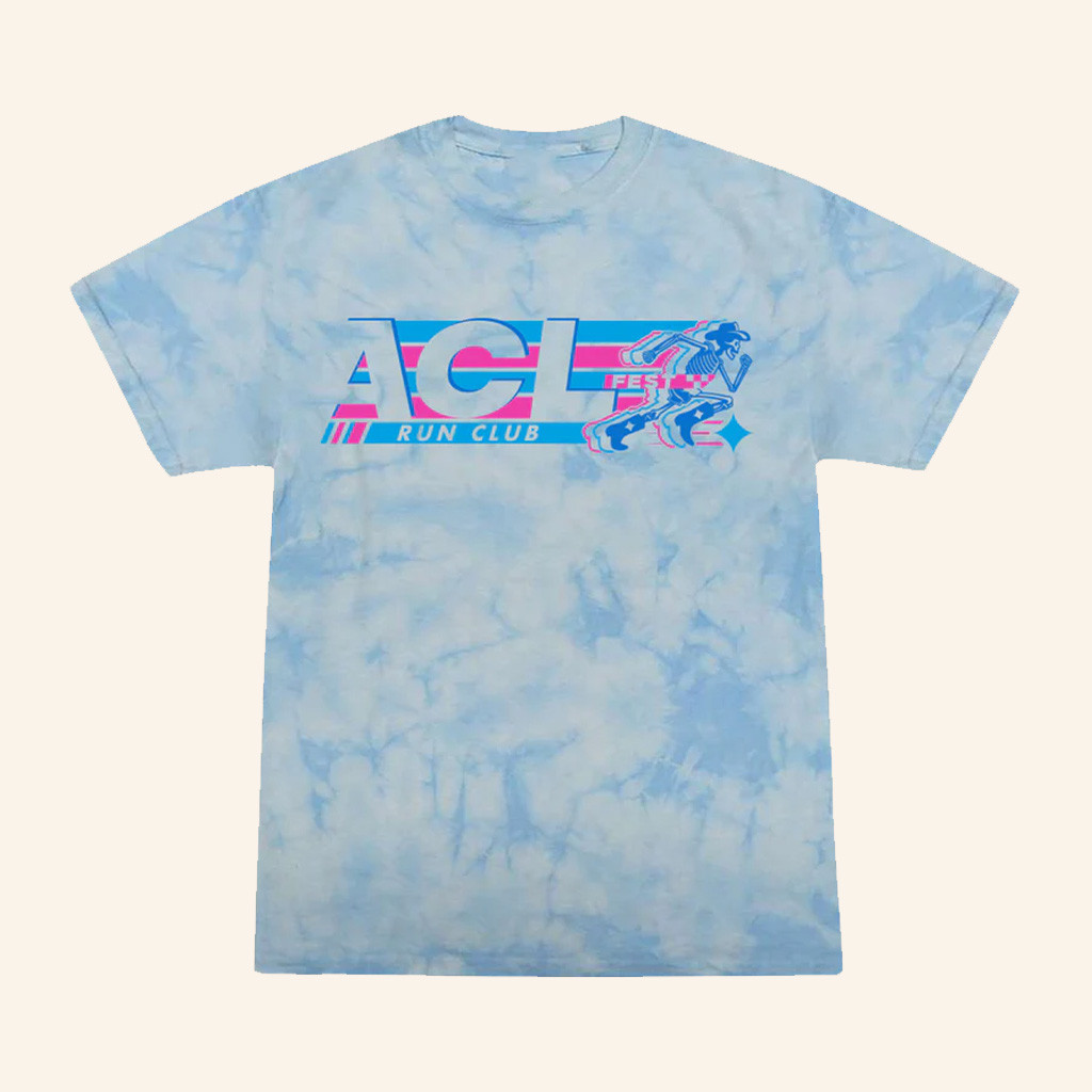 ACL Artist Merch Run Club Skeleton Tie Dye T-Shirt Christmas Gifts For Her ACL Artist Merch Run Club Skeleton Tie Dye T-Shirt Christmas Gifts For Her