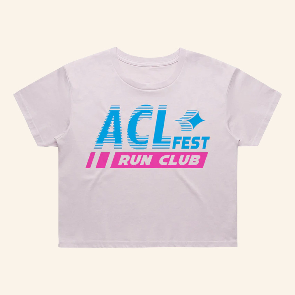 ACL Artist Merch Women's Run Club Movement Cropped T-Shirt Christmas Gifts For Daughter ACL Artist Merch Women's Run Club Movement Cropped T-Shirt Christmas Gifts For Daughter