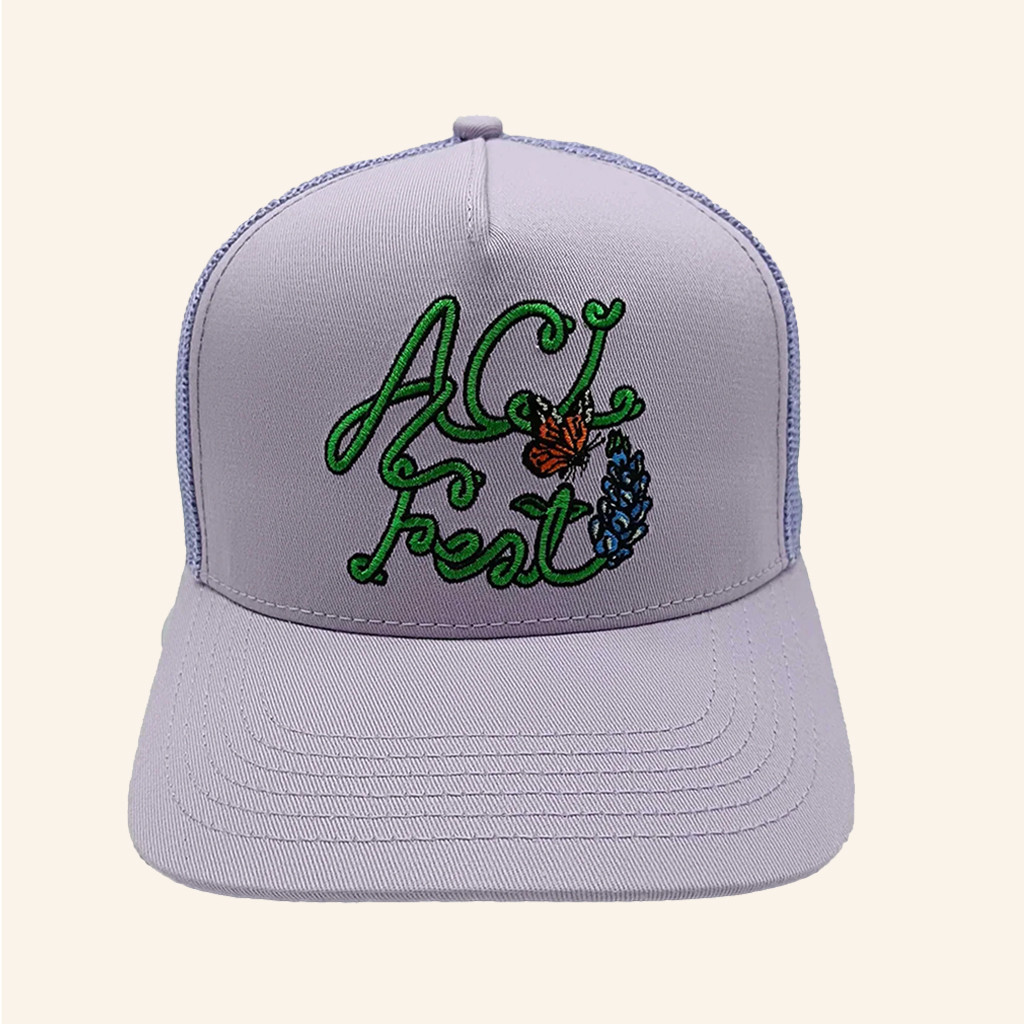 ACL Festival Merch Embroidered Bluebonnet Trucker Hat Birthday Gift For Sister ACL Festival Merch Embroidered Bluebonnet Trucker Hat Birthday Gift For Sister