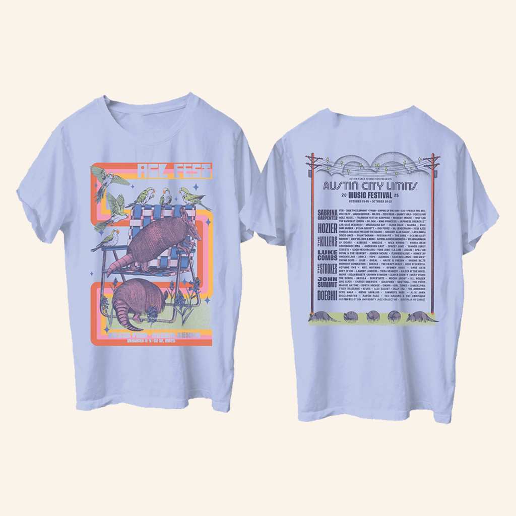 ACL Festival Merch Music Festival 2025 Dillo T-Shirt Gift Ideas For Fans ACL Festival Merch Music Festival 2025 Dillo T-Shirt Gift Ideas For Fans