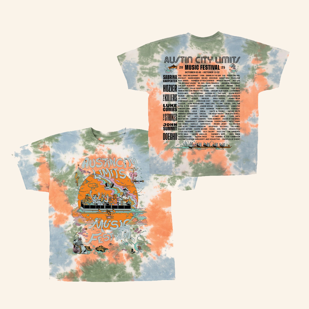 ACL Festival Merch Poster Tie Dye T-Shirt Gifts For Music Lovers ACL Festival Merch Poster Tie Dye T-Shirt Gifts For Music Lovers