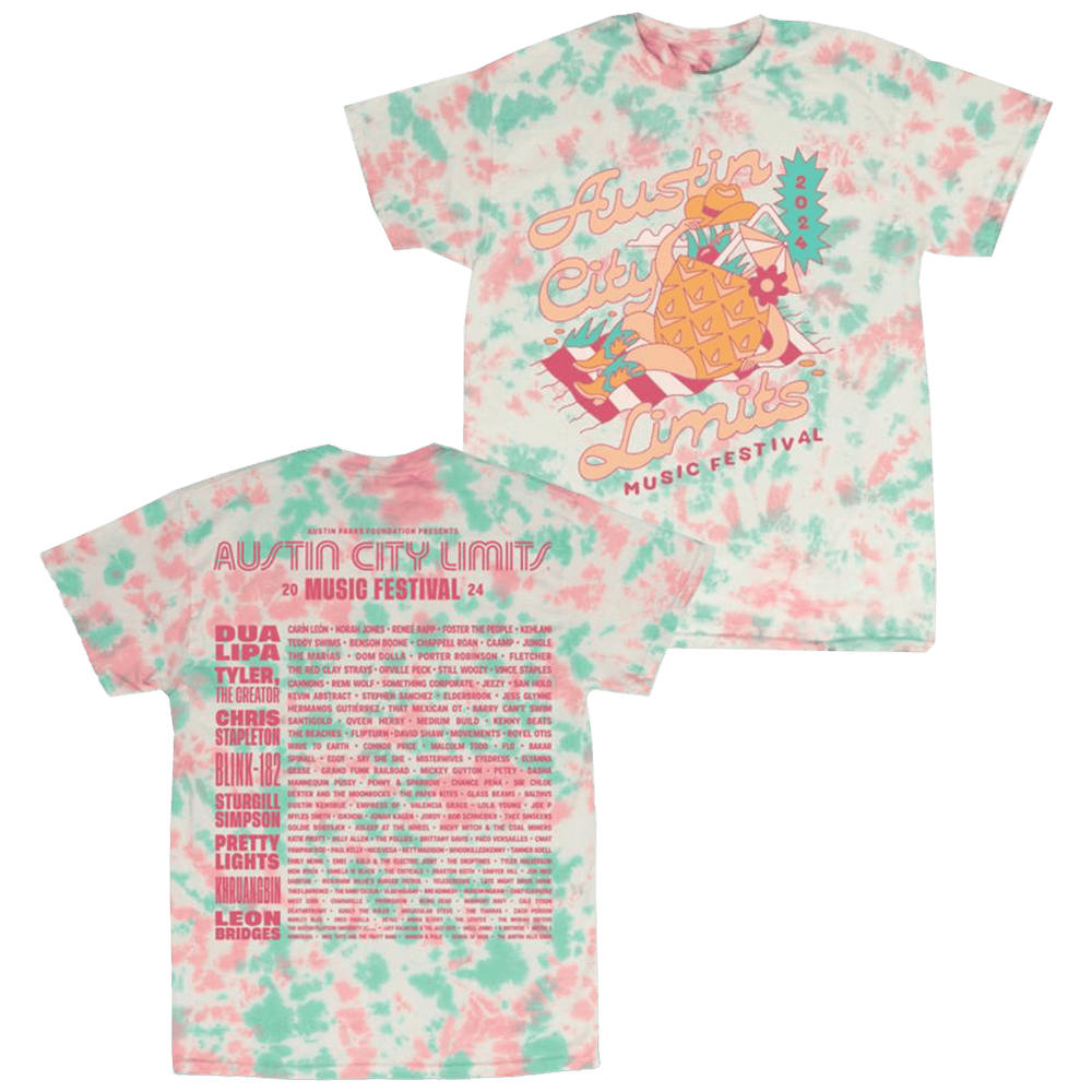 Aclfestival Merch Pineapple Tie Dye T-Shirt Meaningful Father's Day Gifts Aclfestival Merch Pineapple Tie Dye T-Shirt Meaningful Father's Day Gifts