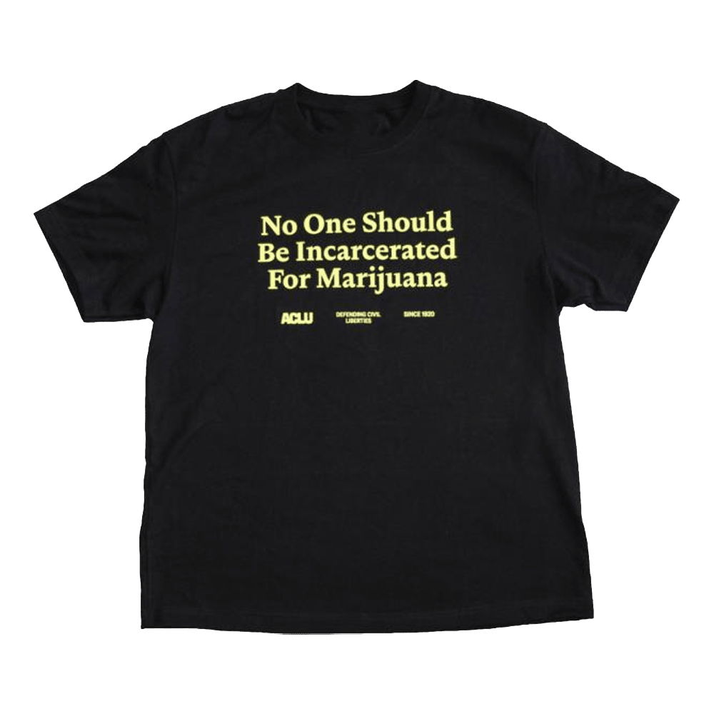 ACLU Merch No One Should Be Incarcerated For Marijuana T-Shirt Sentimental Father's Day Gifts ACLU Merch No One Should Be Incarcerated For Marijuana T-Shirt Sentimental Father's Day Gifts