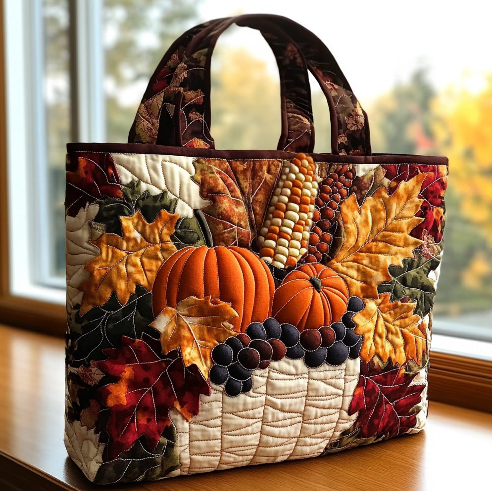 Acorn Lane Quilted Tote Bag Autumn Inspired Gifts