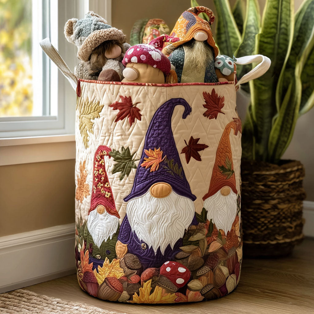 Acorn Whisperer Quilted Laundry Basket Holiday Merch Gift