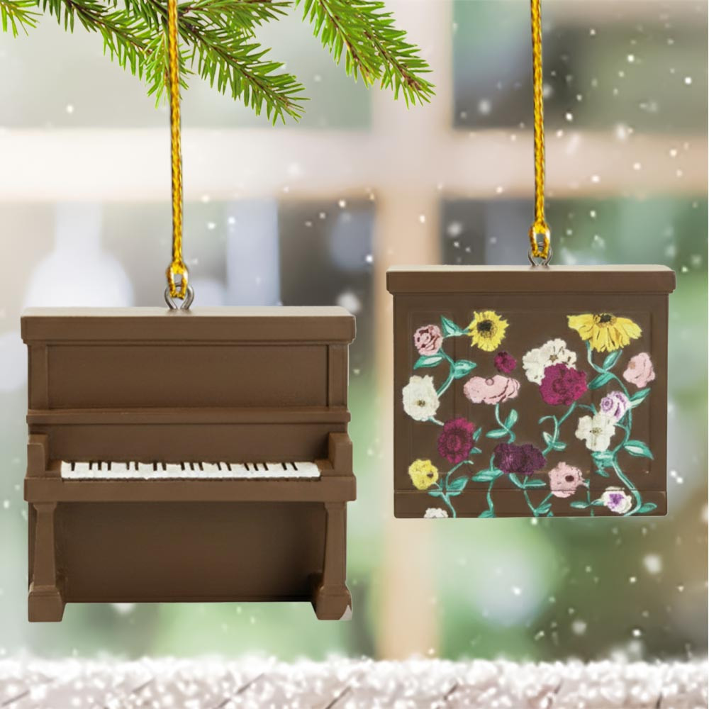 Acoustic Piano Christmas Ornament Holiday Home Decor Christmas Presents For Piano Lovers