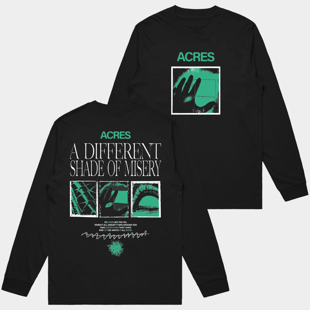 ACRES Merch 2026 Different Shade Black Long Sleeve T-Shirt ACRES Shirt Gifts For Dudes