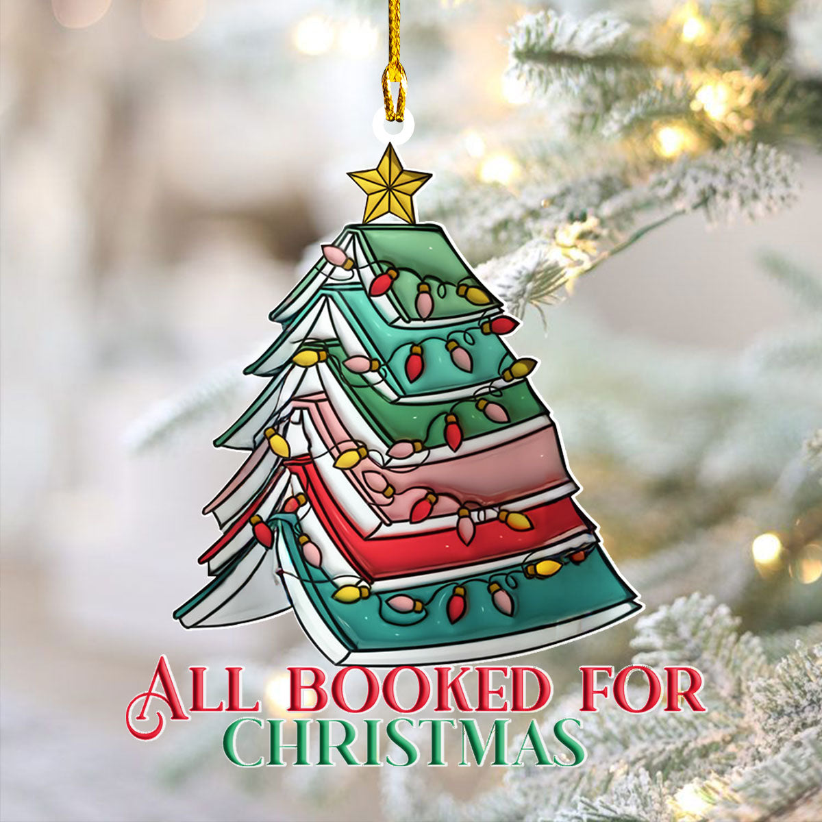 Acrylic Ornament All Booked For Christmas Beautiful Christmas Ornament