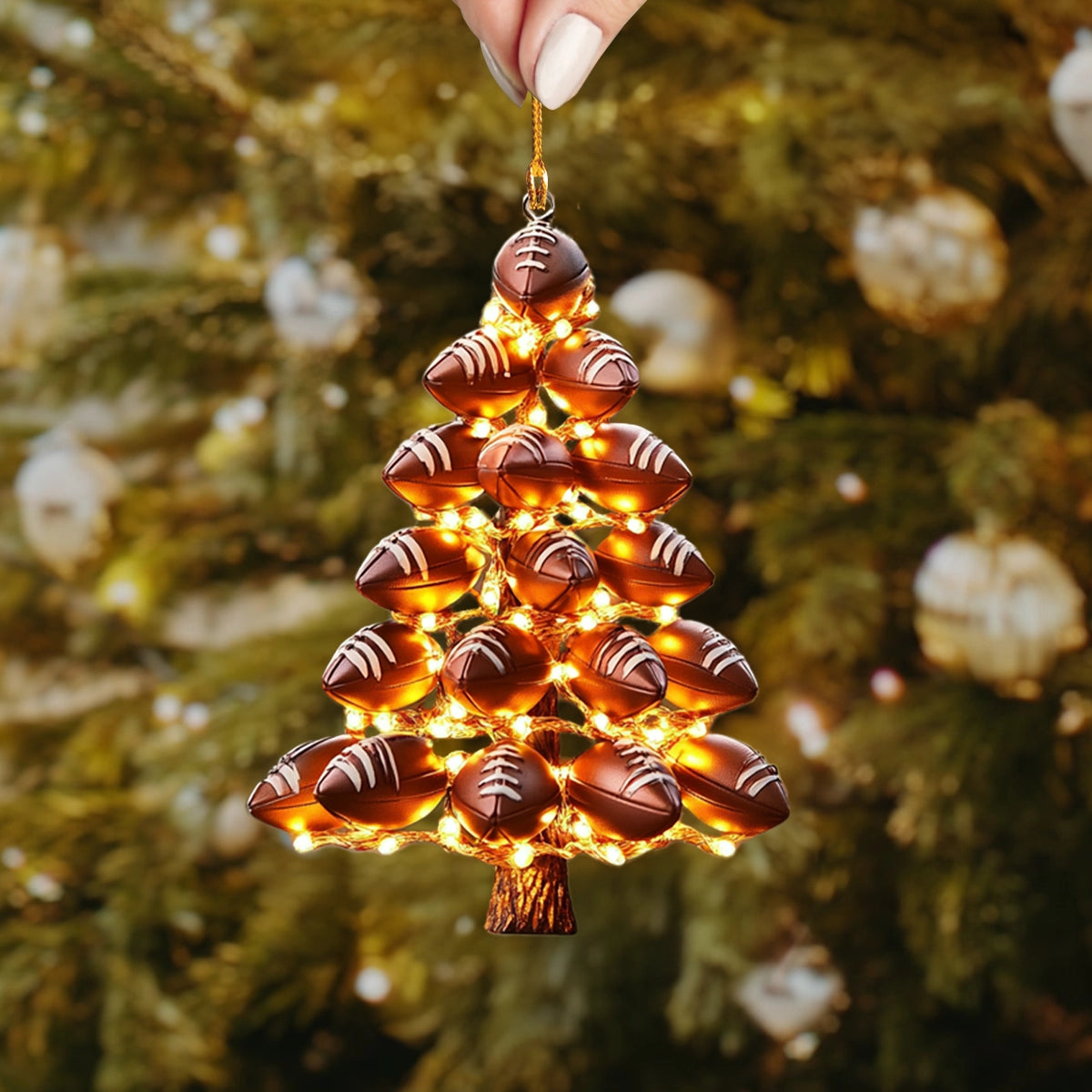 Acrylic Ornament Allstar Football Christmas Lovely Holiday Ornament Gift
