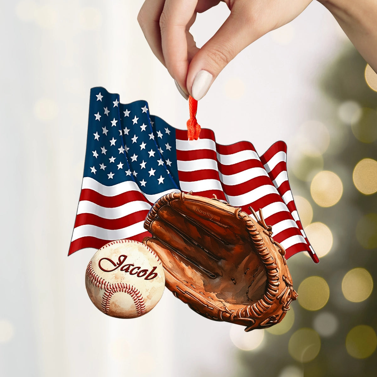 Acrylic Ornament American Baseball Spirit Holiday Merch Collection