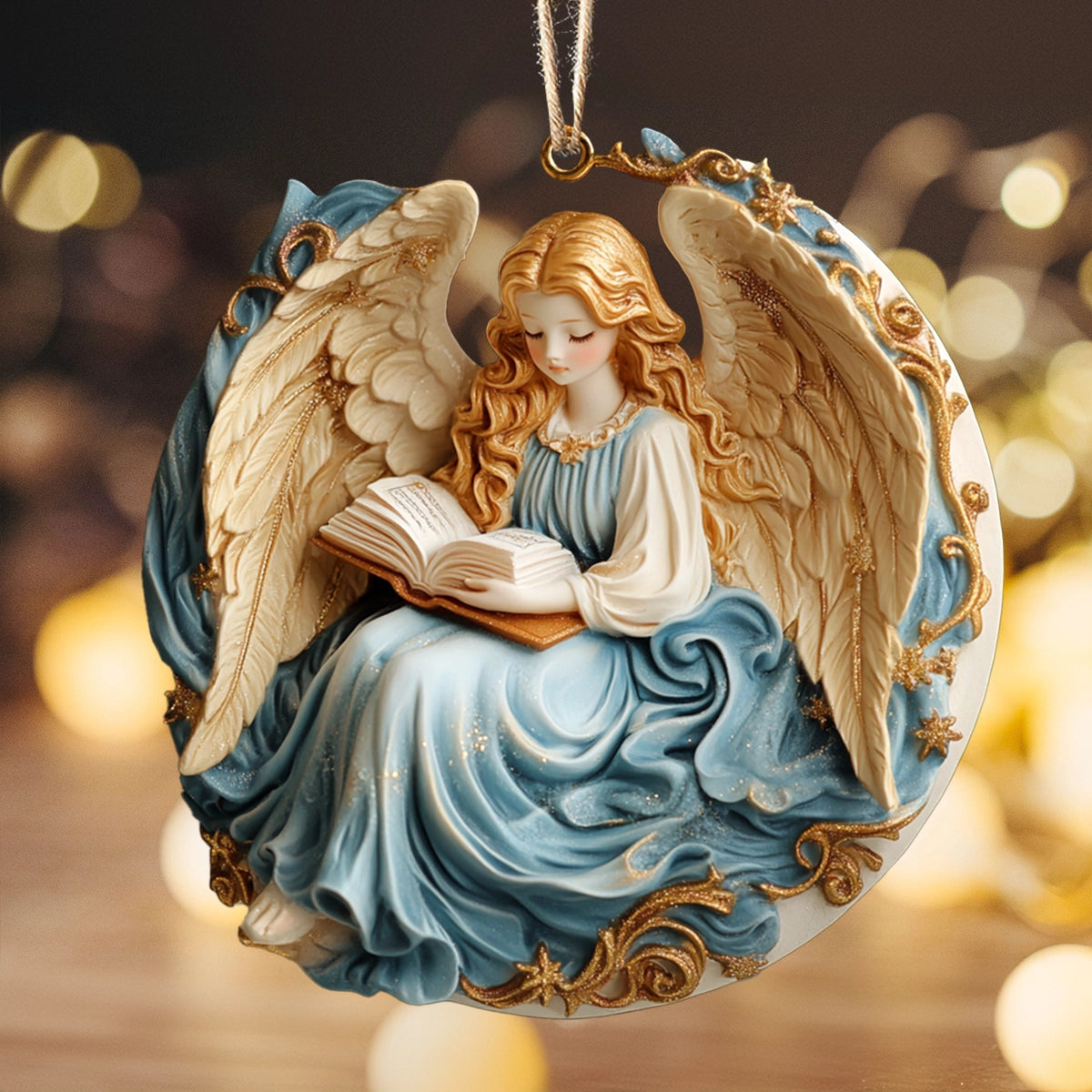 Acrylic Ornament Angel Of Wisdom Charming Ornament For Couples