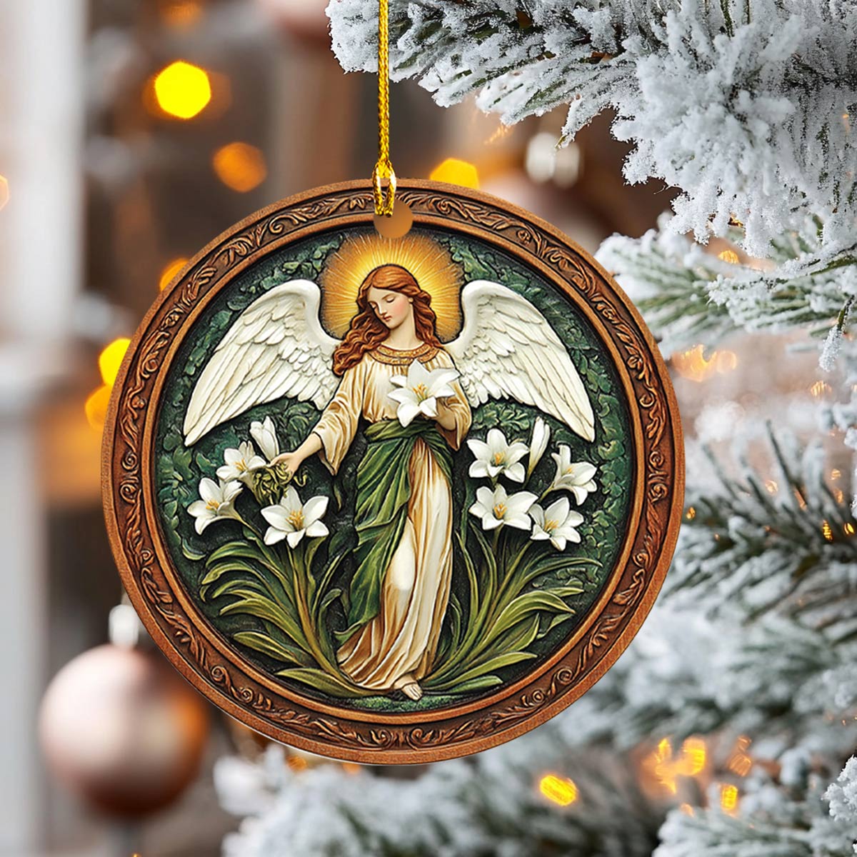 Acrylic Ornament Angelic Bloom Lovely Ornament Gift For Him