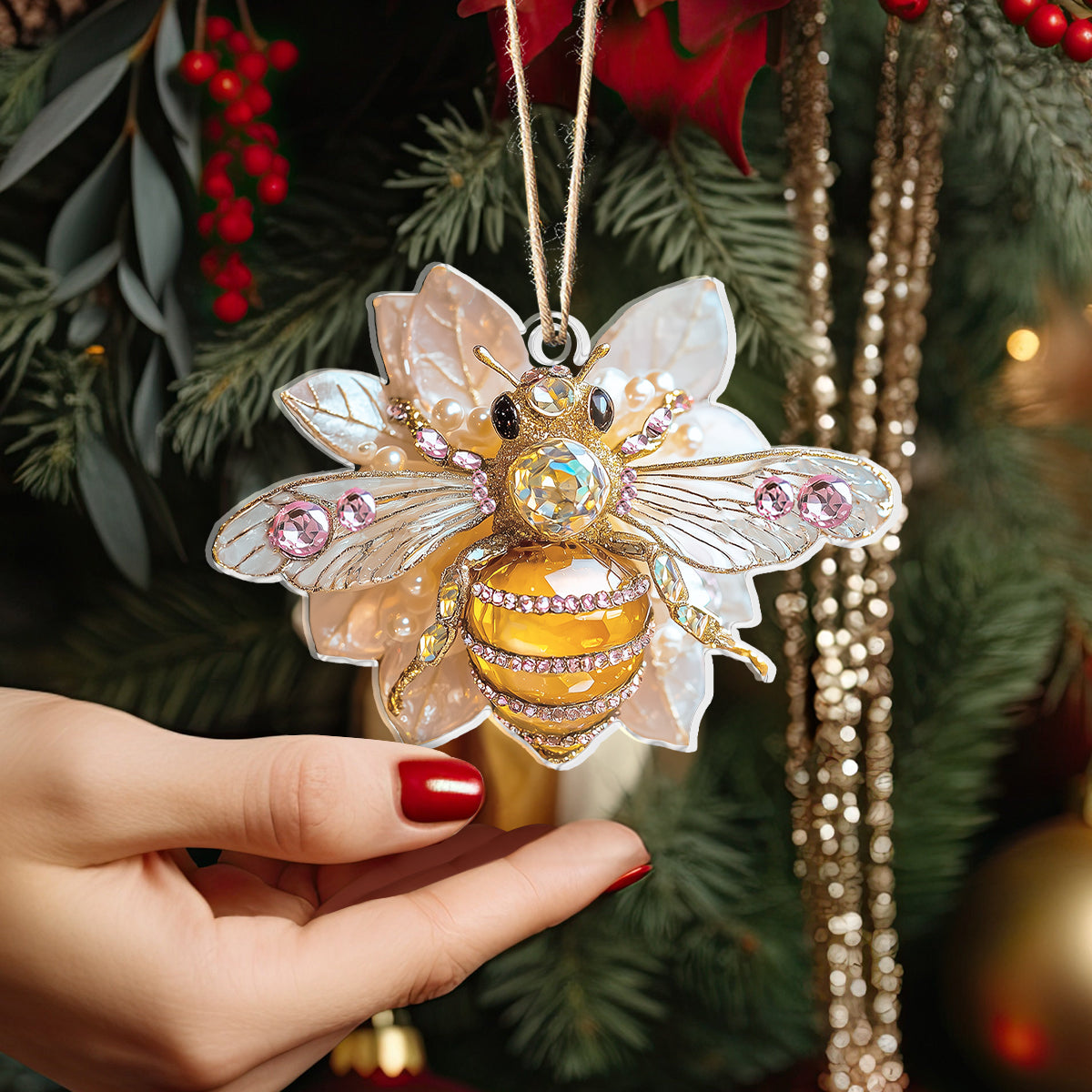 Acrylic Ornament Bee Flower Joyful Tree Ornament Collection