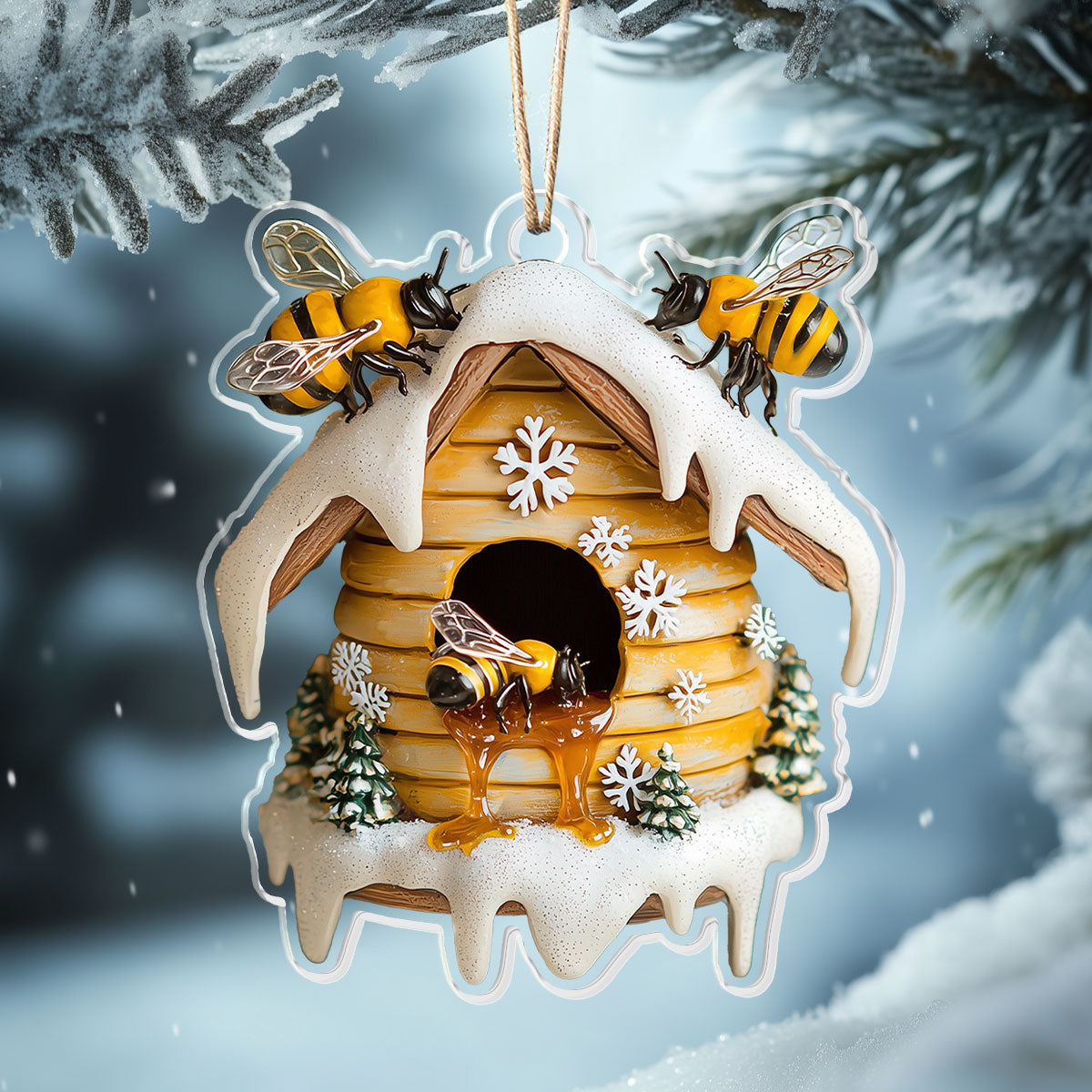 Acrylic Ornament Bee Merry Collection Thoughtful Ornament For Dad