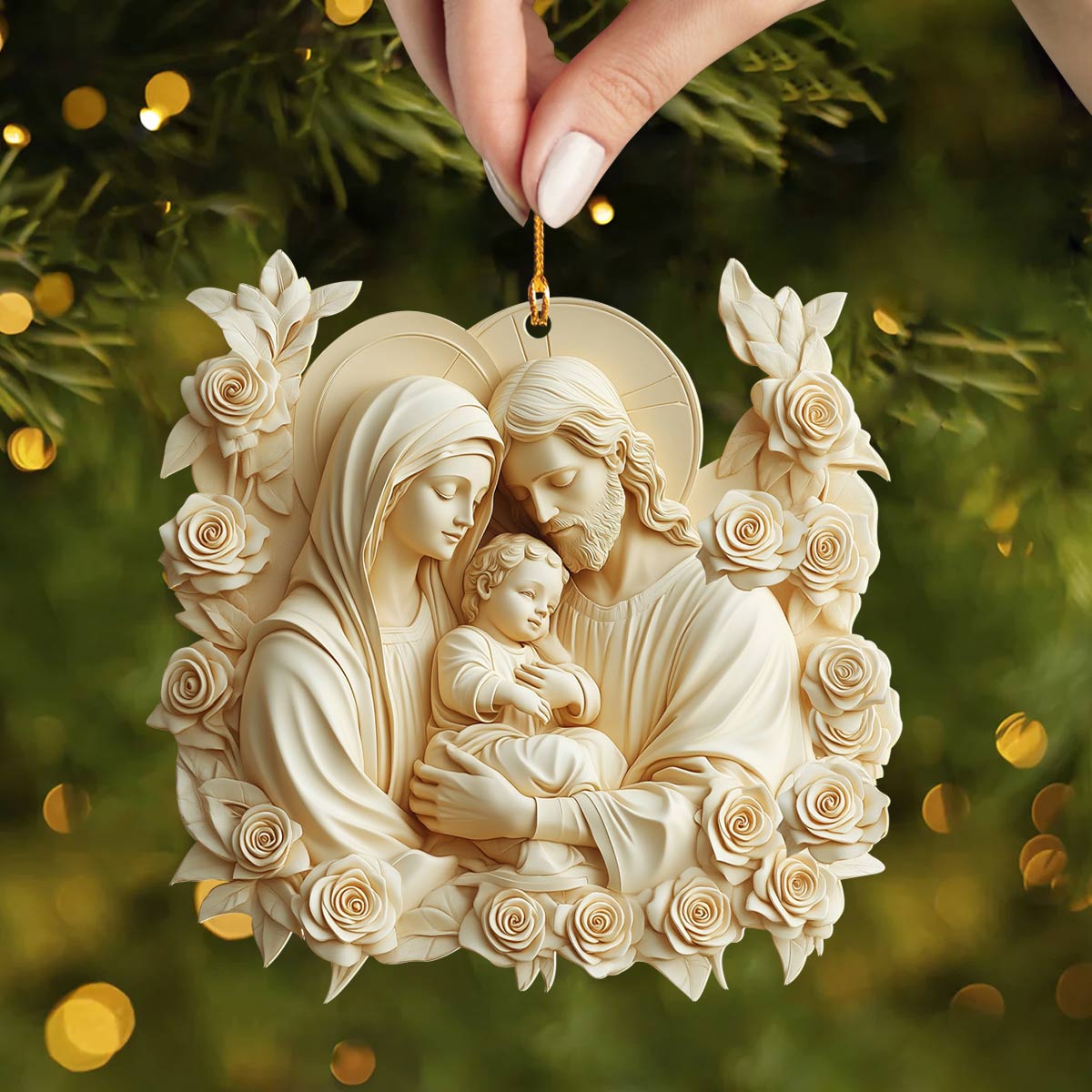 Acrylic Ornament Blessed Family Holiday Magical Christmas Spirit Ornament Cool Merch Gift For Friends