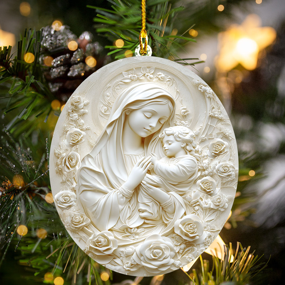 Acrylic Ornament Blessed Serenity.2 Charming Holiday Home Decoration