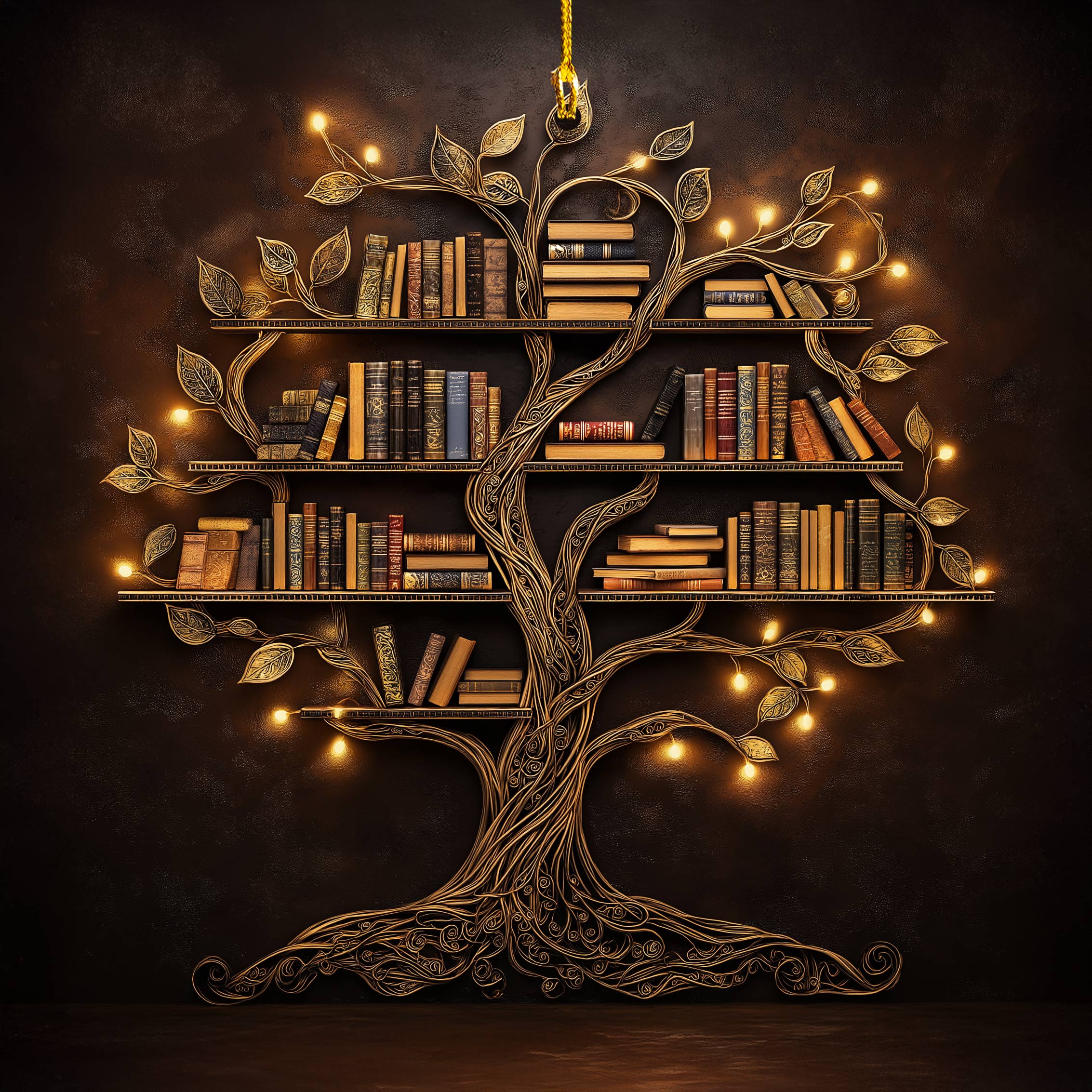 Acrylic Ornament Book Tree Beautiful Ornament For Family