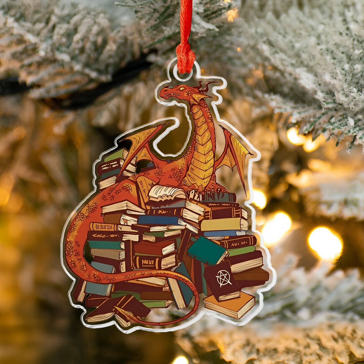 Acrylic Ornament Bookish Beast Beautiful Home Ornament Gift