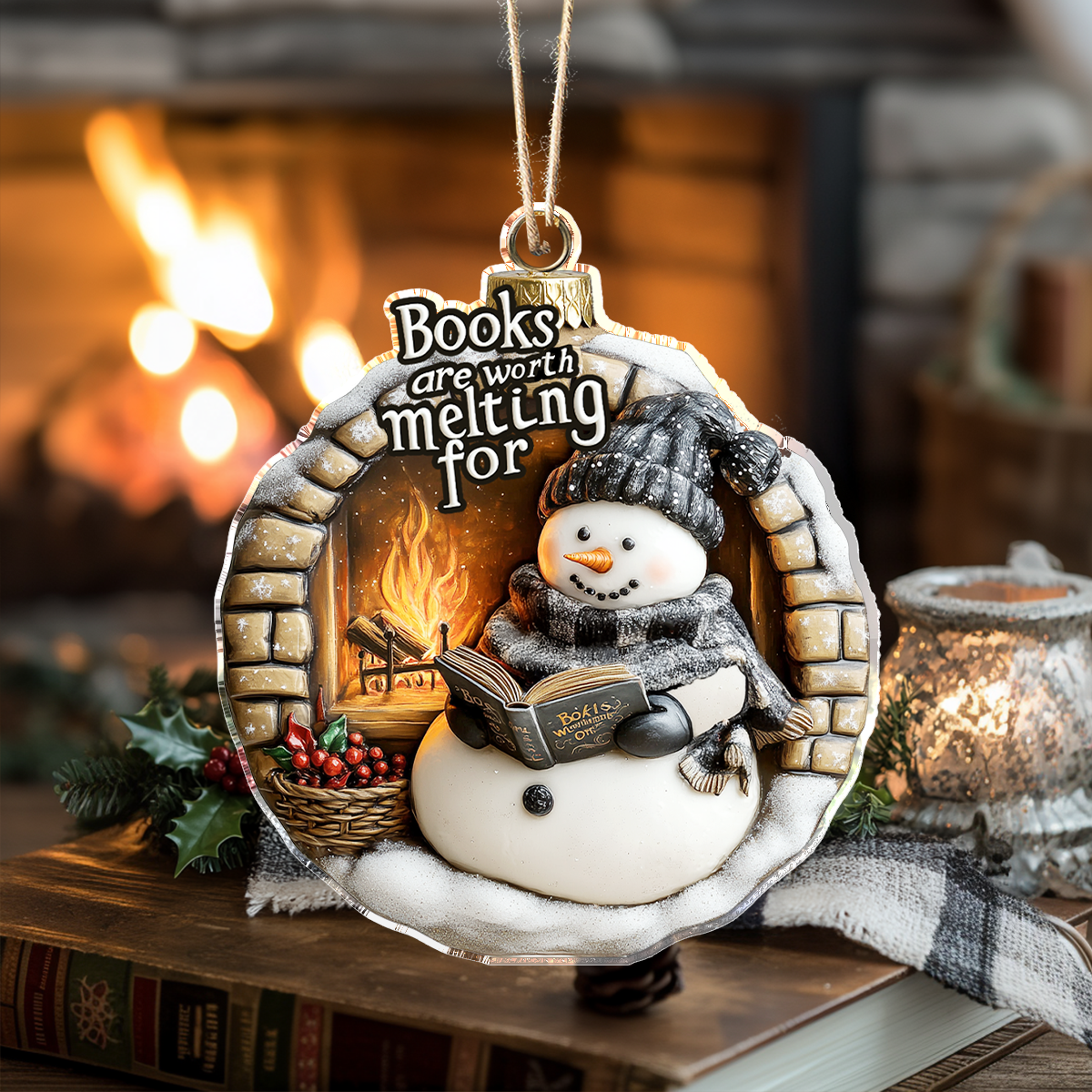 Acrylic Ornament Books Are Worth Melting For Lovely Ornament Gift For Him