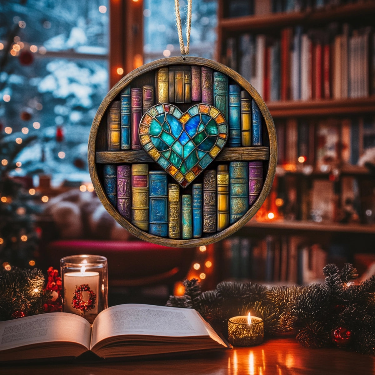 Acrylic Ornament Bookworms Dream Thoughtful Ornament For Dad