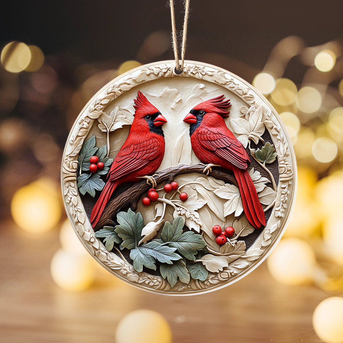 Acrylic Ornament Cardinal Cheer Stylish Casual Wear Gift Heartfelt Ornament For Mom