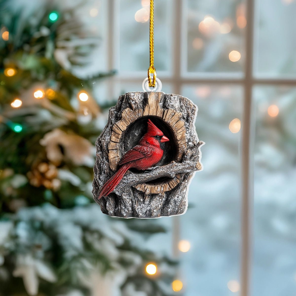 Acrylic Ornament Cardinal Serenity Holiday Merch Collection