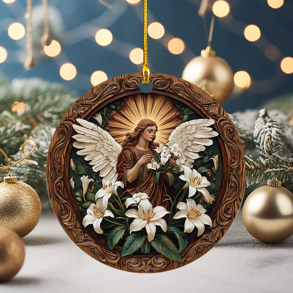 Acrylic Ornament Celestial Grace Holiday Merch Collection