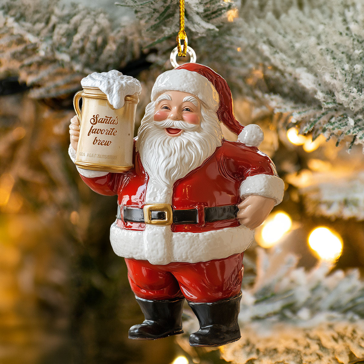 Acrylic Ornament Cheers To A Holly Jolly Christmas Lovely Ornament Gift For Him