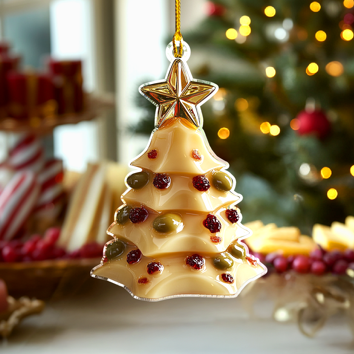 Acrylic Ornament Cheesy Christmas Tree Cool Merch Gift For Friends Magical Christmas Spirit Ornament