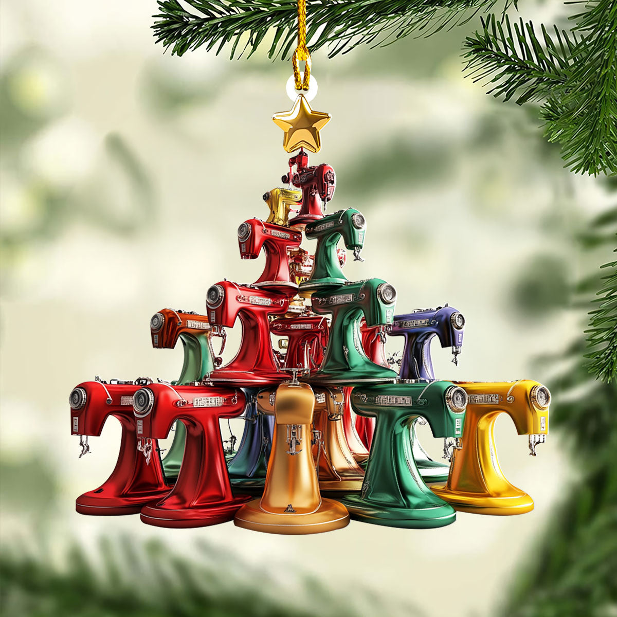 Acrylic Ornament Crafty Christmas Unique Merch Ornament Gift