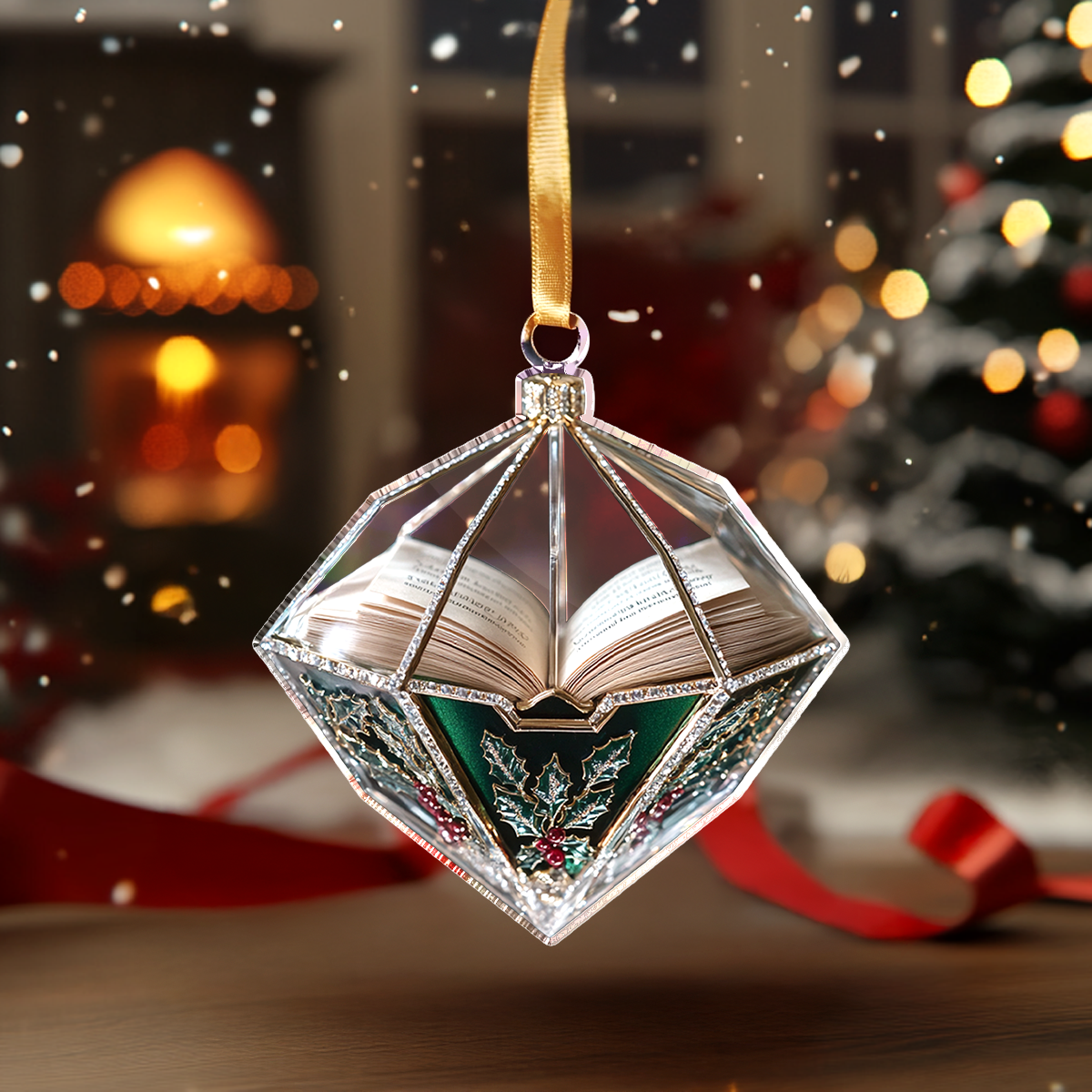 Acrylic Ornament Crystal Book Magic Perfect Ornament Gift For Her