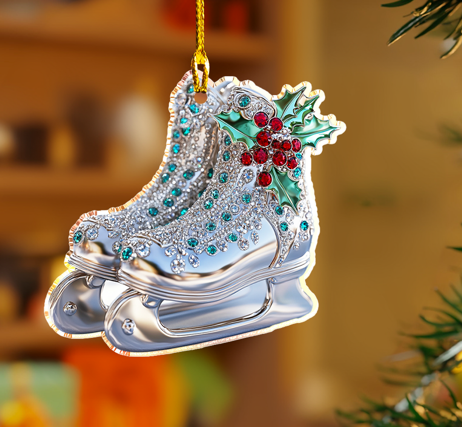 Acrylic Ornament Crystal Glide Beautiful Christmas Ornament
