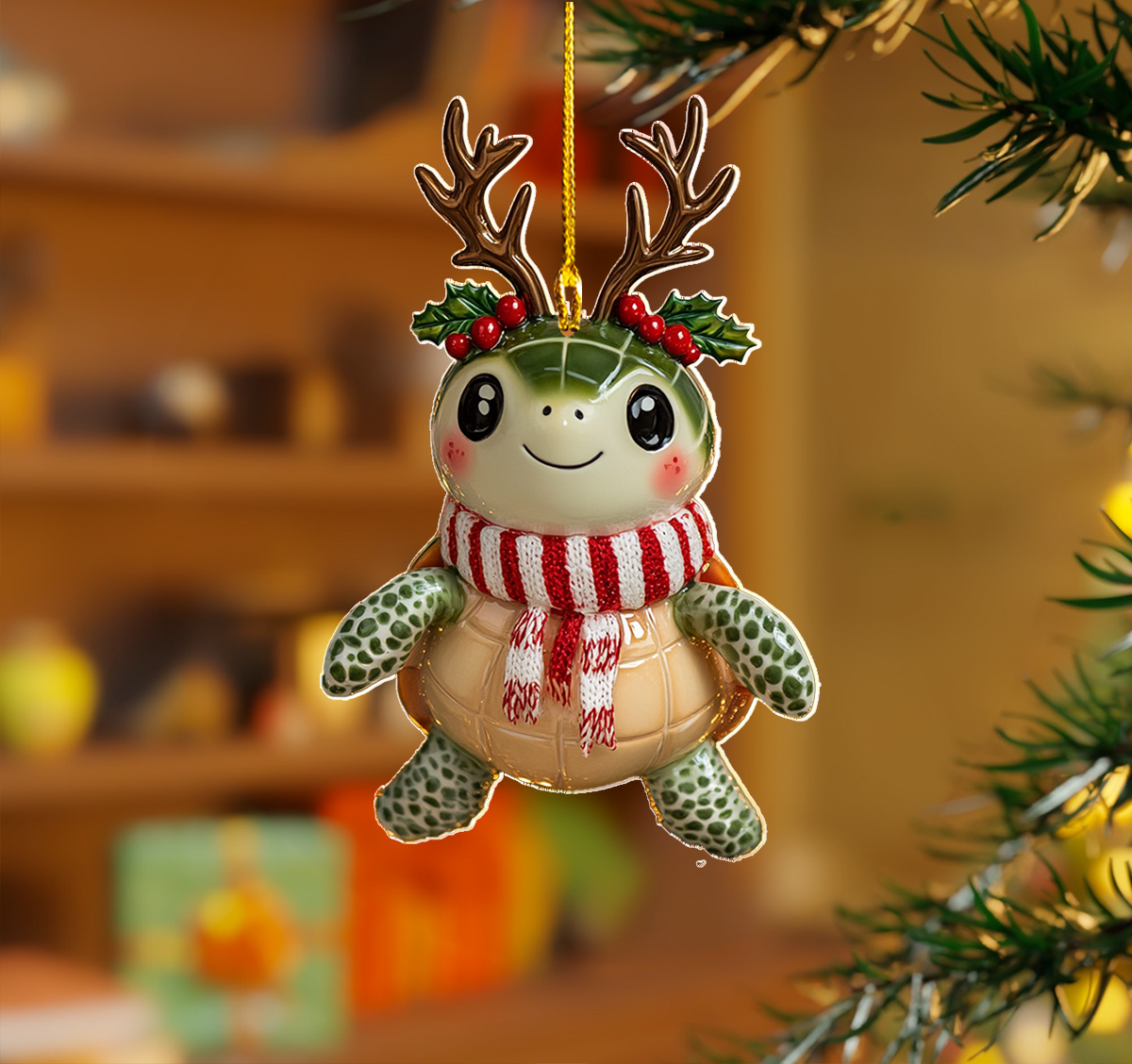 Acrylic Ornament Cute Sea Turtle Lovely Ornament Gift For Him