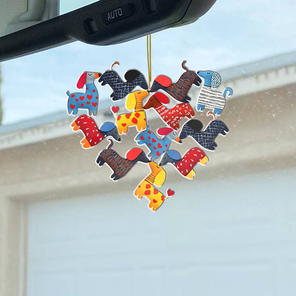 Acrylic Ornament Dachshund In My Heart Beautiful Christmas Ornament