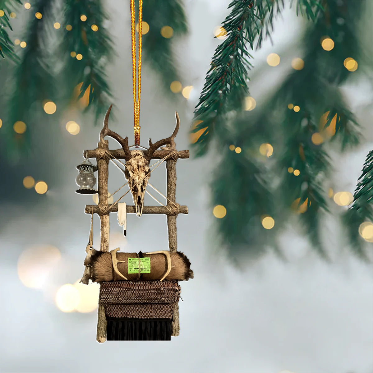 Acrylic Ornament Deer Antler Trendy Everyday Merch Gift Festive Living Room Ornament