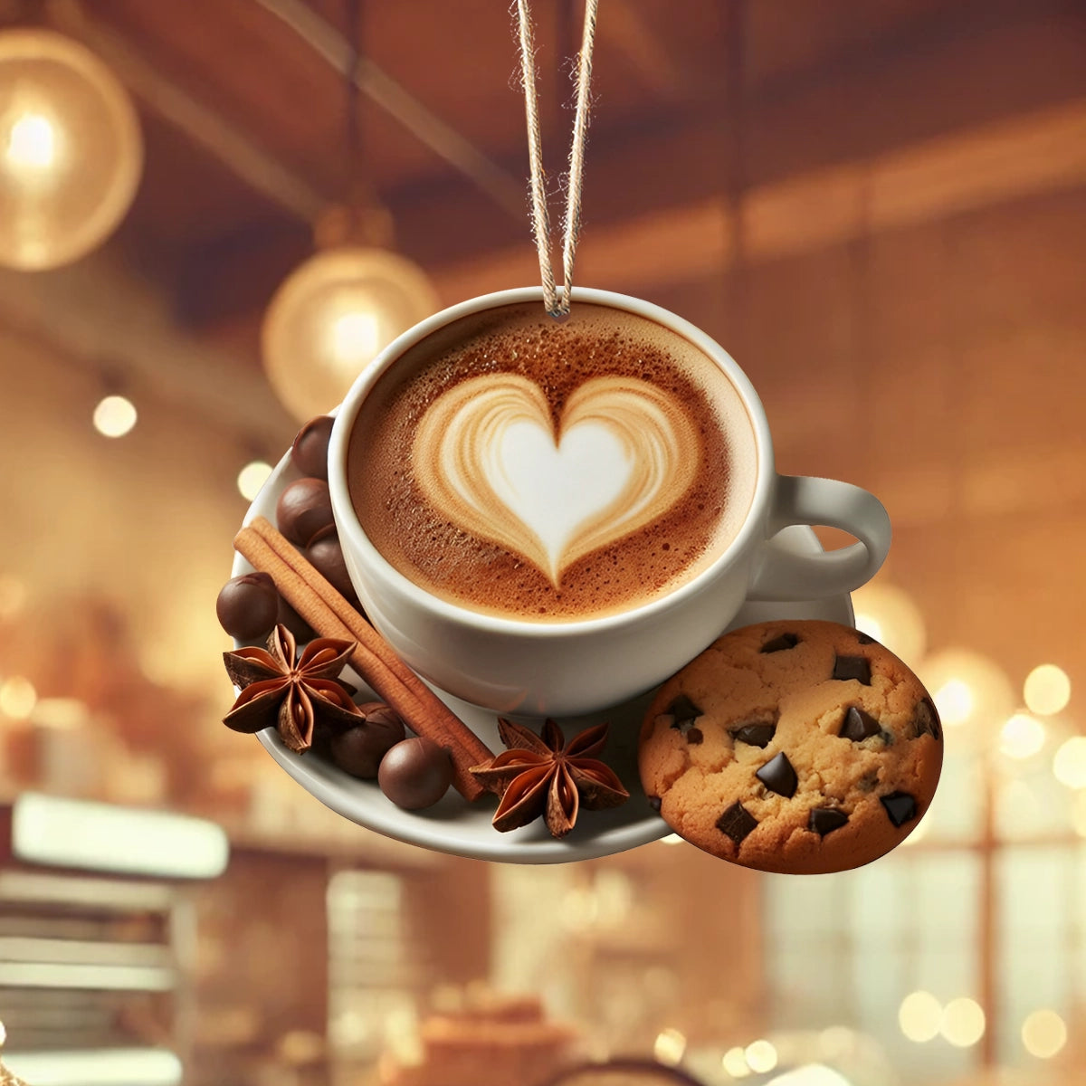 Acrylic Ornament Delight Latte Love Memorable Merch Keepsake