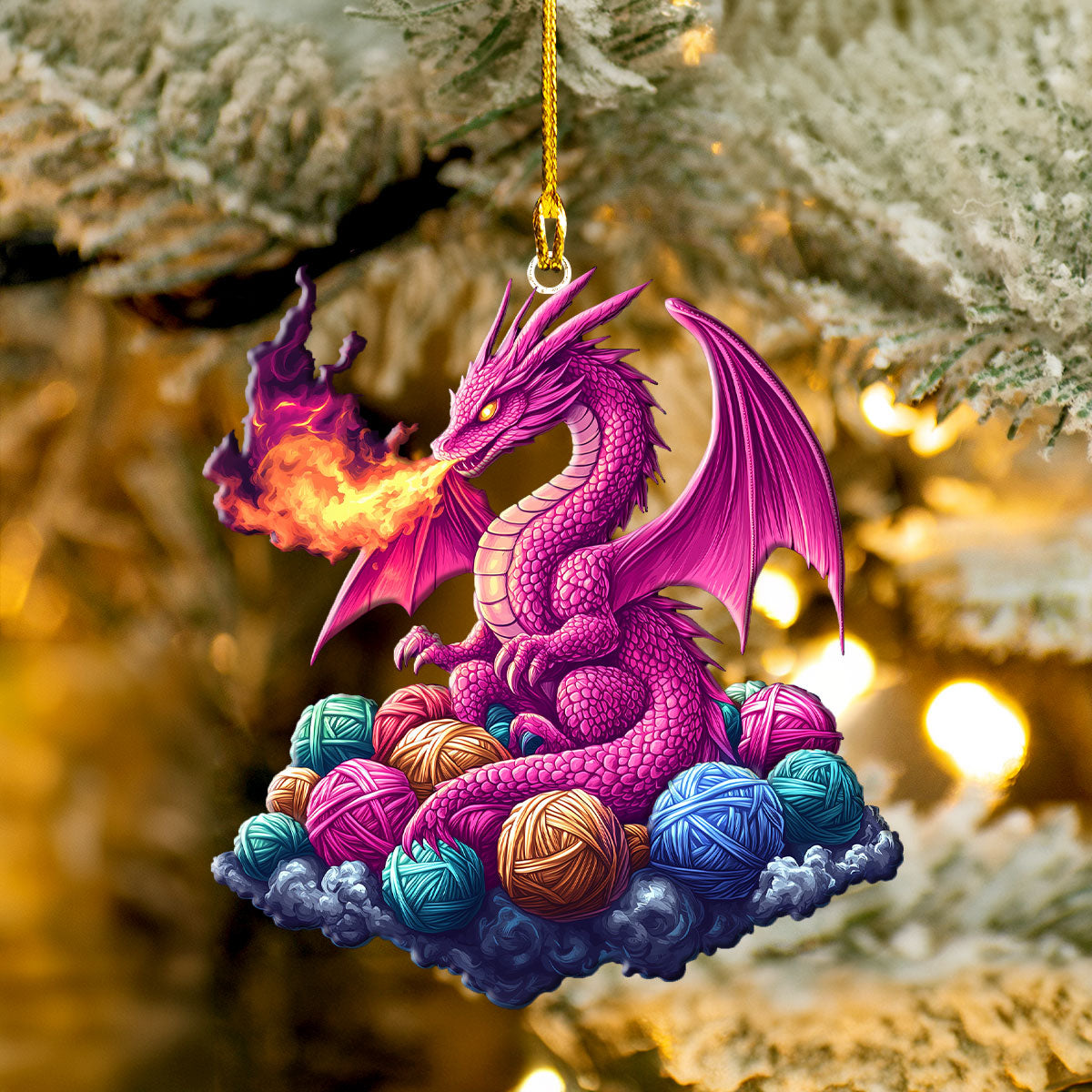 Acrylic Ornament Dragon Yarn Beautiful Ornament For Family