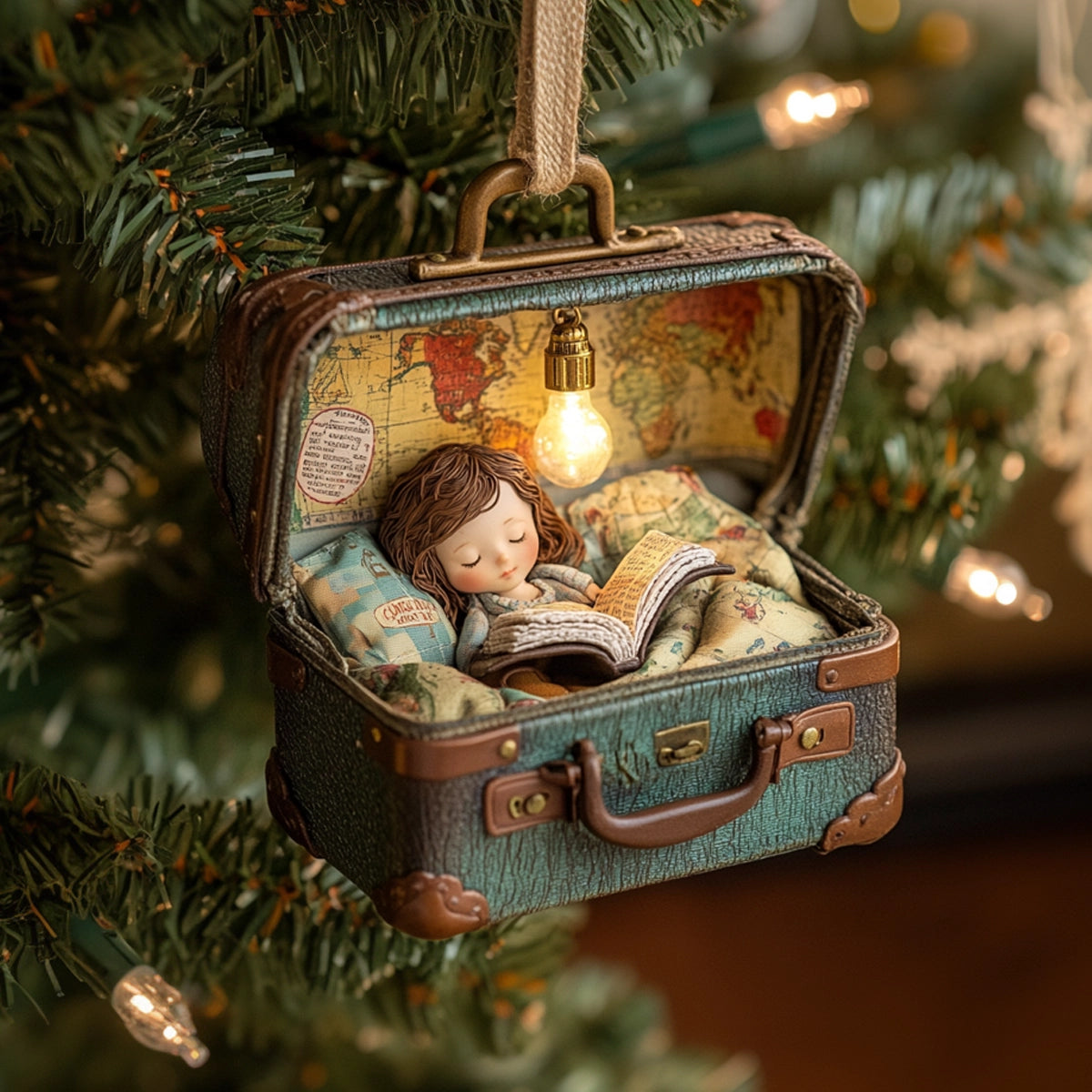 Acrylic Ornament Dreamers Suitcase Memorable Family Ornament