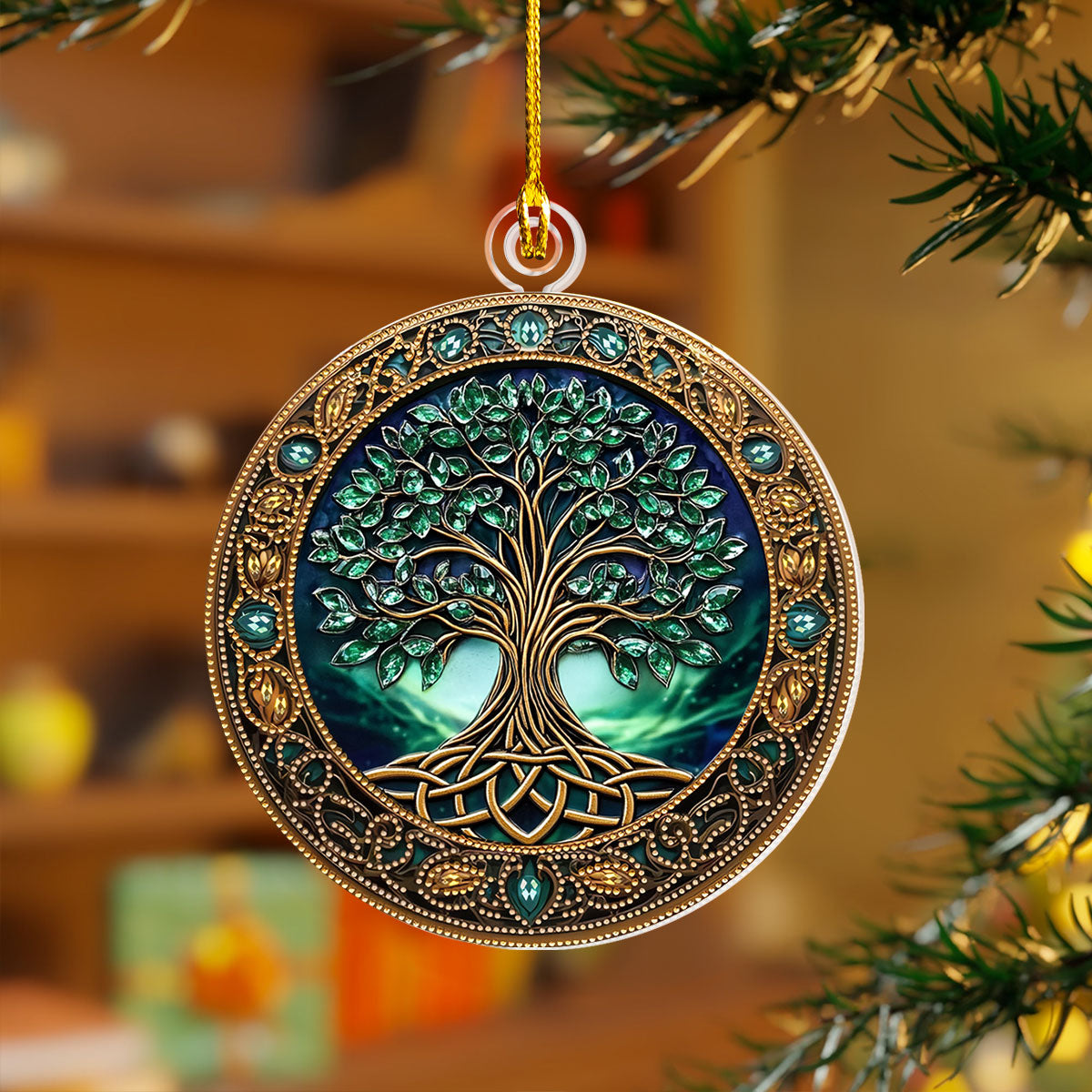 Acrylic Ornament Emerald Harmony Perfect Ornament Gift For Her