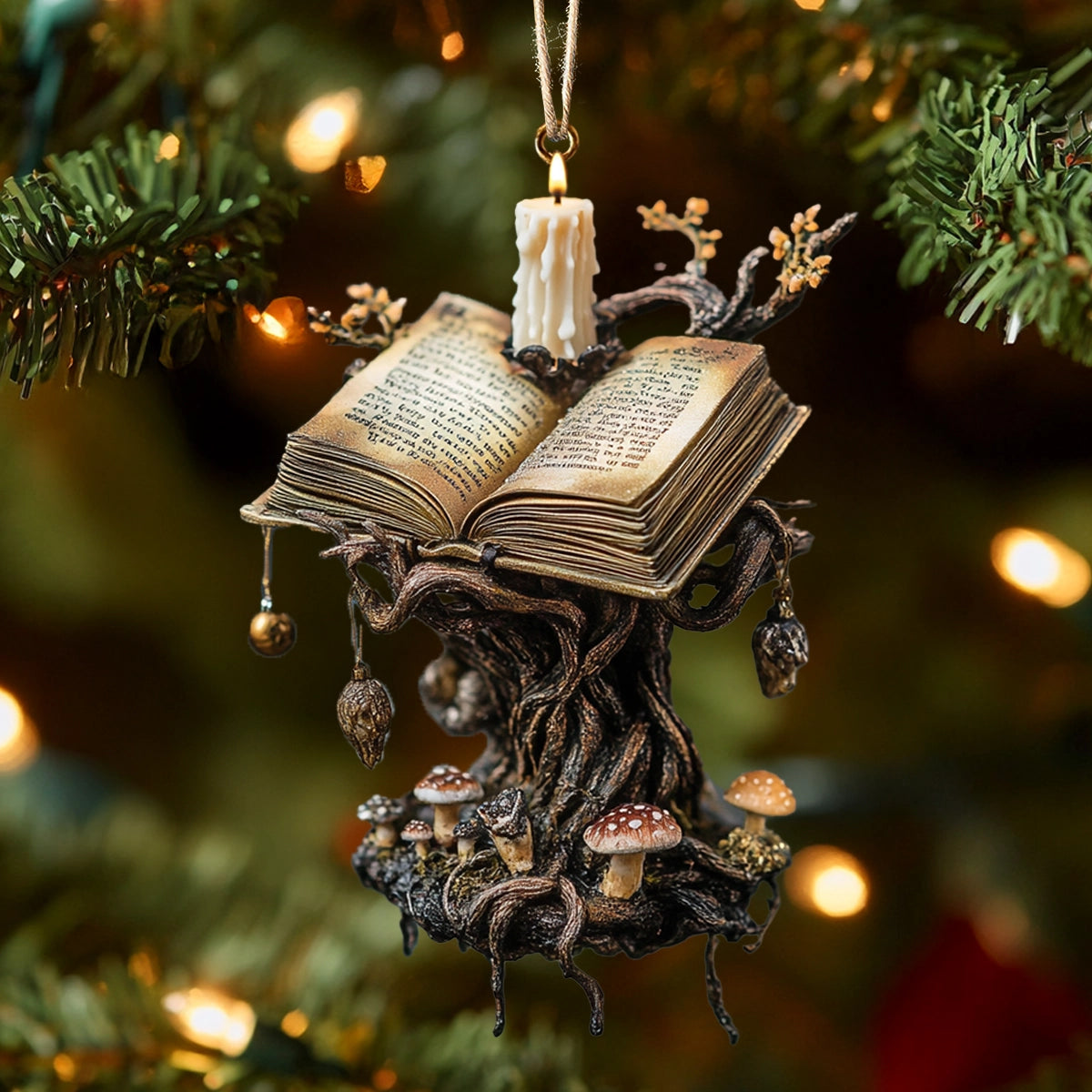 Acrylic Ornament Enchanted Spellbook Beautiful Home Ornament Gift